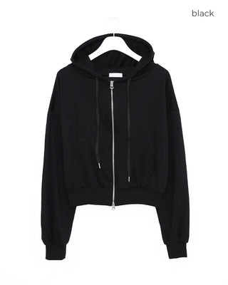 Lightweight cropped hoodie