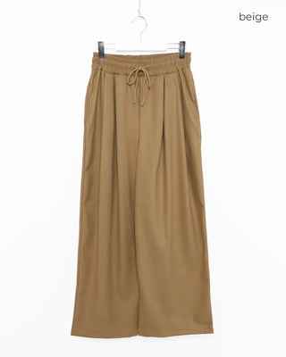 Tencel wide-leg pants
