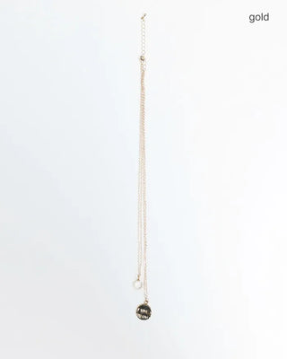 Medal layered necklace