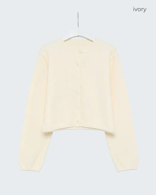 Crop Round Knit Cardigan