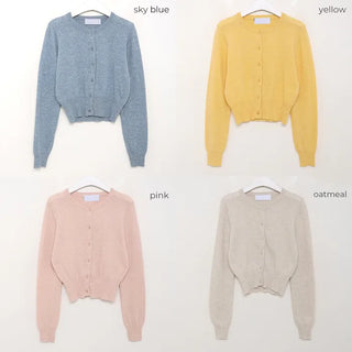 Cashmere Round Cardigan