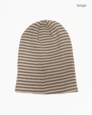 Slim Border Rib Knit Beanie