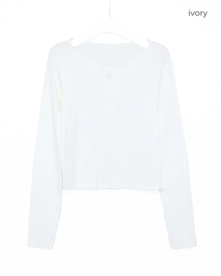 Half-button T-shirt