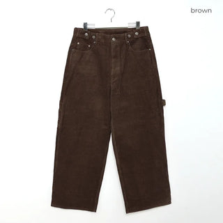 Washed corduroy carpenter pants