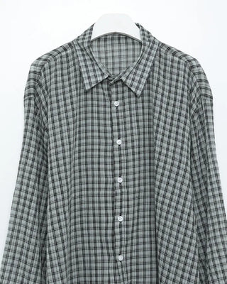 Checked loose-fit shirt