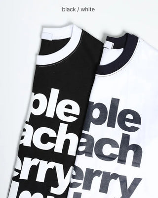 Fruit lettering T-shirt