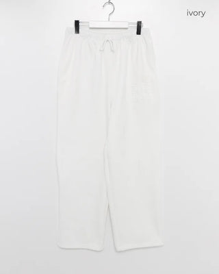 Number patch sweatpants