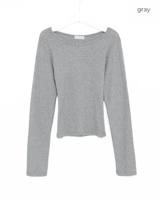 Basic Crew Neck Long-Sleeve T-Shirt