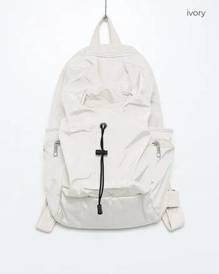 Drawstring Point Multi-Pocket Backpack