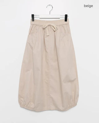 Balloon silhouette long skirt
