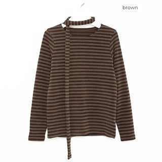 Striped scarf T-shirt