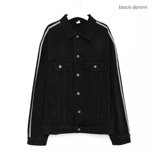 (Unisex) Track Denim Jacket
