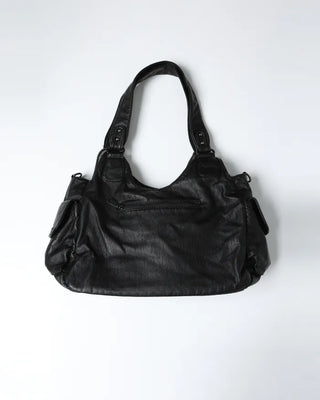 Cargo Pocket Square Leather 2-Way Bag