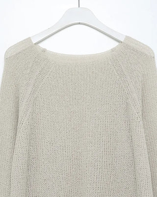 Boat neck raglan knit