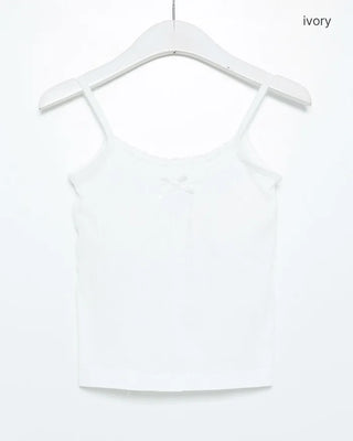 Ribbon lace detail camisole