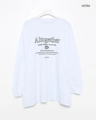 Lettering Long T-shirt