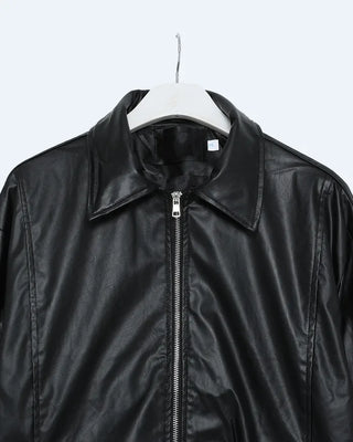Colored leather jacket