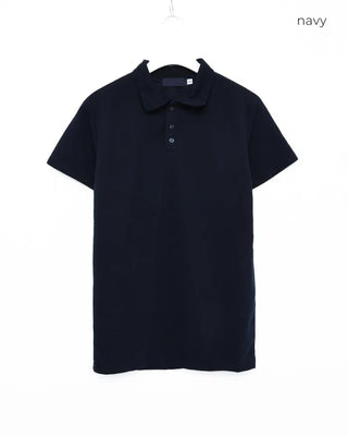Colored half-sleeve polo shirt