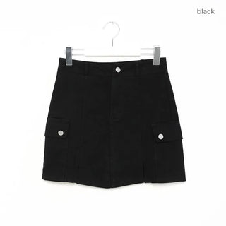 Colored cargo skirt