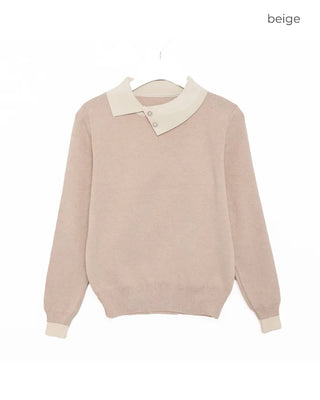 Asymmetrical Color Scheme Knit