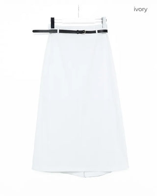(Belt set) Nylon long skirt