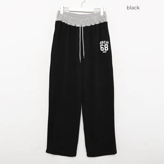 68 Patch Waist Shirring Pants