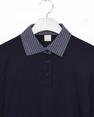 T-shirt layered check shirt