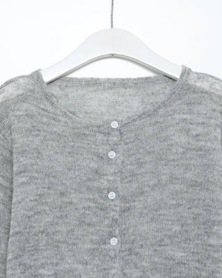 Round Button Knit Cardigan