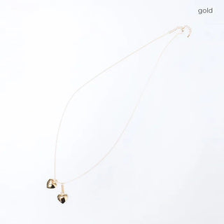Twin Heart Chain Necklace
