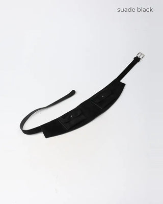 Double pocket belt waist pouch