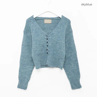 Small button wool cardigan