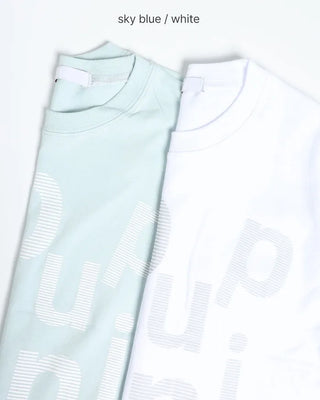 Unbalanced Lettering T-Shirt