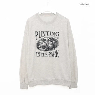 PUNTING print sweatshirt