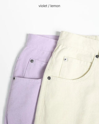 Colored cotton pants