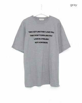 Lettering print T-shirt