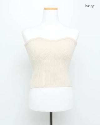 Ribbed sleeveless top