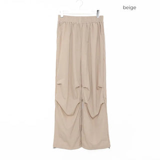 String Cotton Parasuit Pants