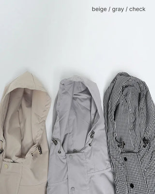 Hooded windbreaker