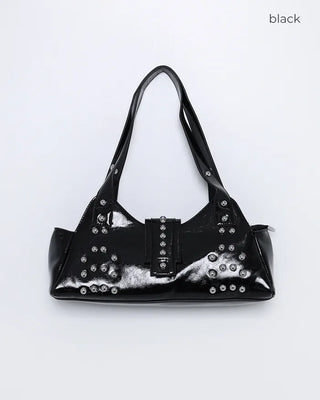Studded Ribbon Shaped Shoulder Bag