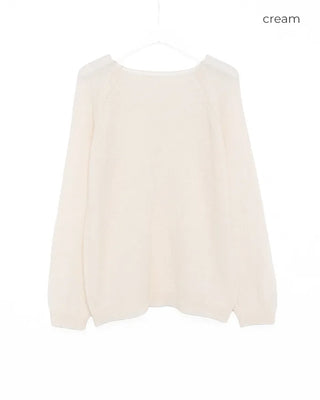 Oversized raglan knit