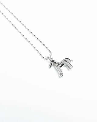 Flower Horse Necklace