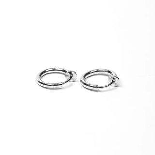 Simple silver earrings