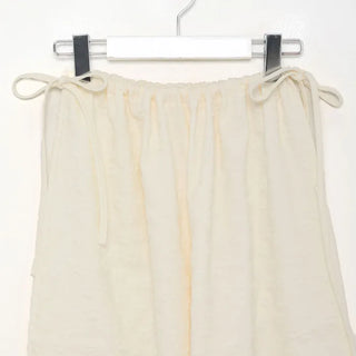 Flower embossed pants