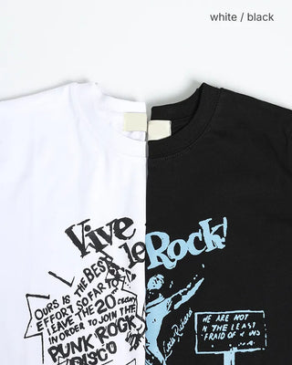 Rock Disco Labeling Half T-Shirt