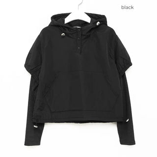Layered nylon parka