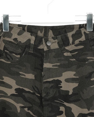 Military wide-leg pants