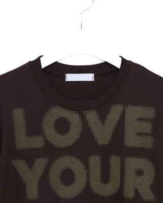 Full lettering semi-cropped T-shirt