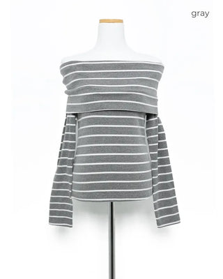 Border Slim Feed Off-Shoulder