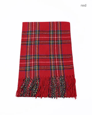 Checkered fringe muffler