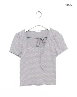 Polka Dot Tie Short-Sleeve T-Shirt